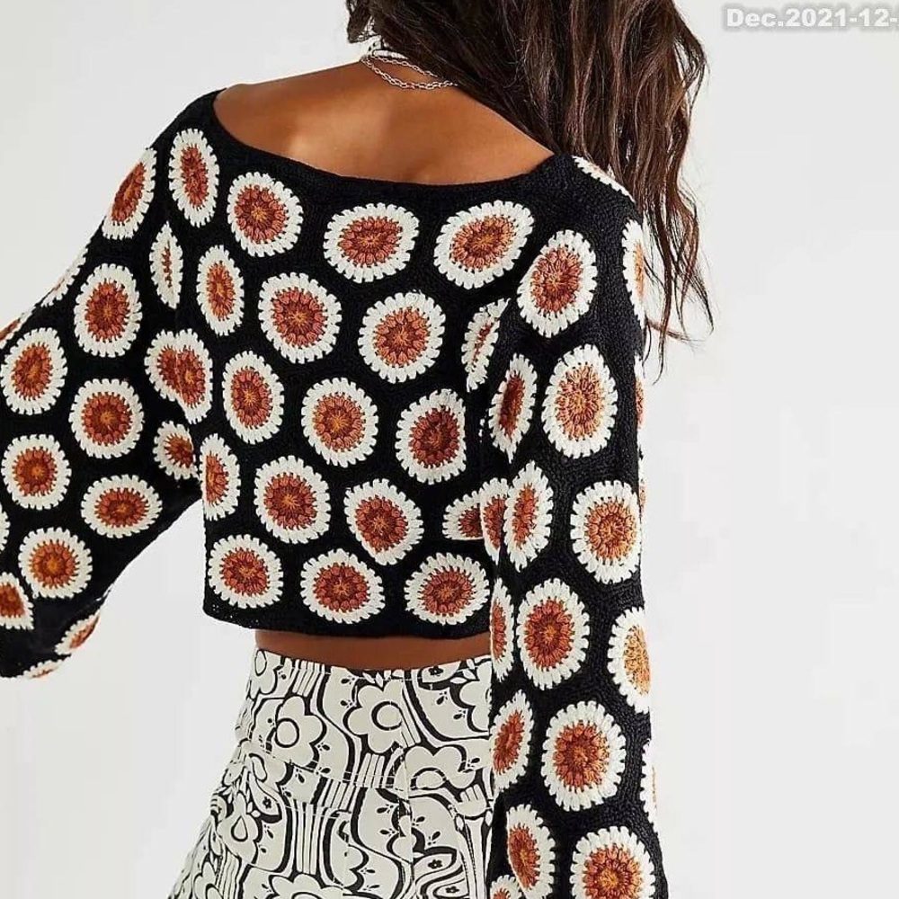 Free People Stitch The Moon Top | Size Small | Like New!